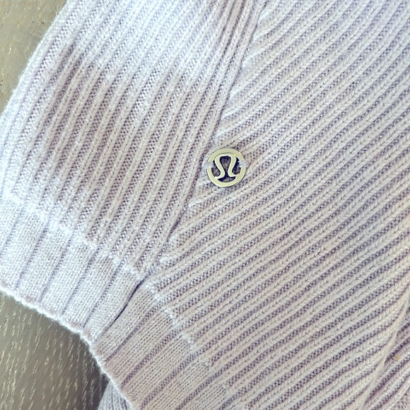 Lululemon Light Purple Ribbed Longsleeve Sweater - Picture 6 of 6